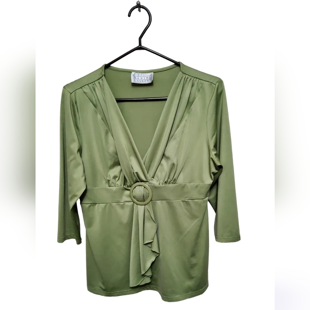 Vintage Daniel Laurent Green Top